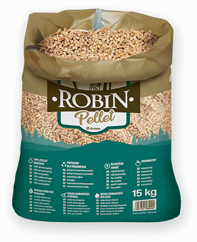 worek pelletu opałowego Robin do kupienia w Wielbarku lub sklepie internetowym
